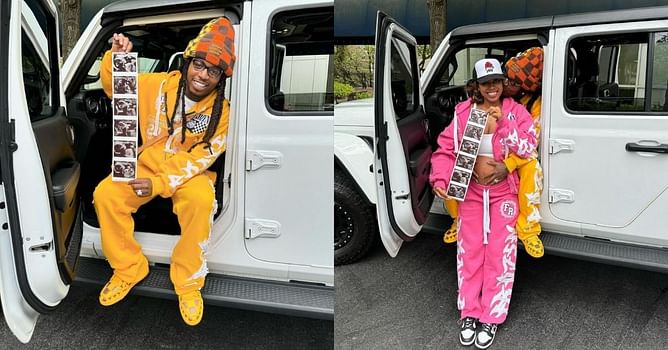 “I just wore pink today” - Deiondra Sanders' BF Jacquees discloses baby preferences ahead of gender reveal party