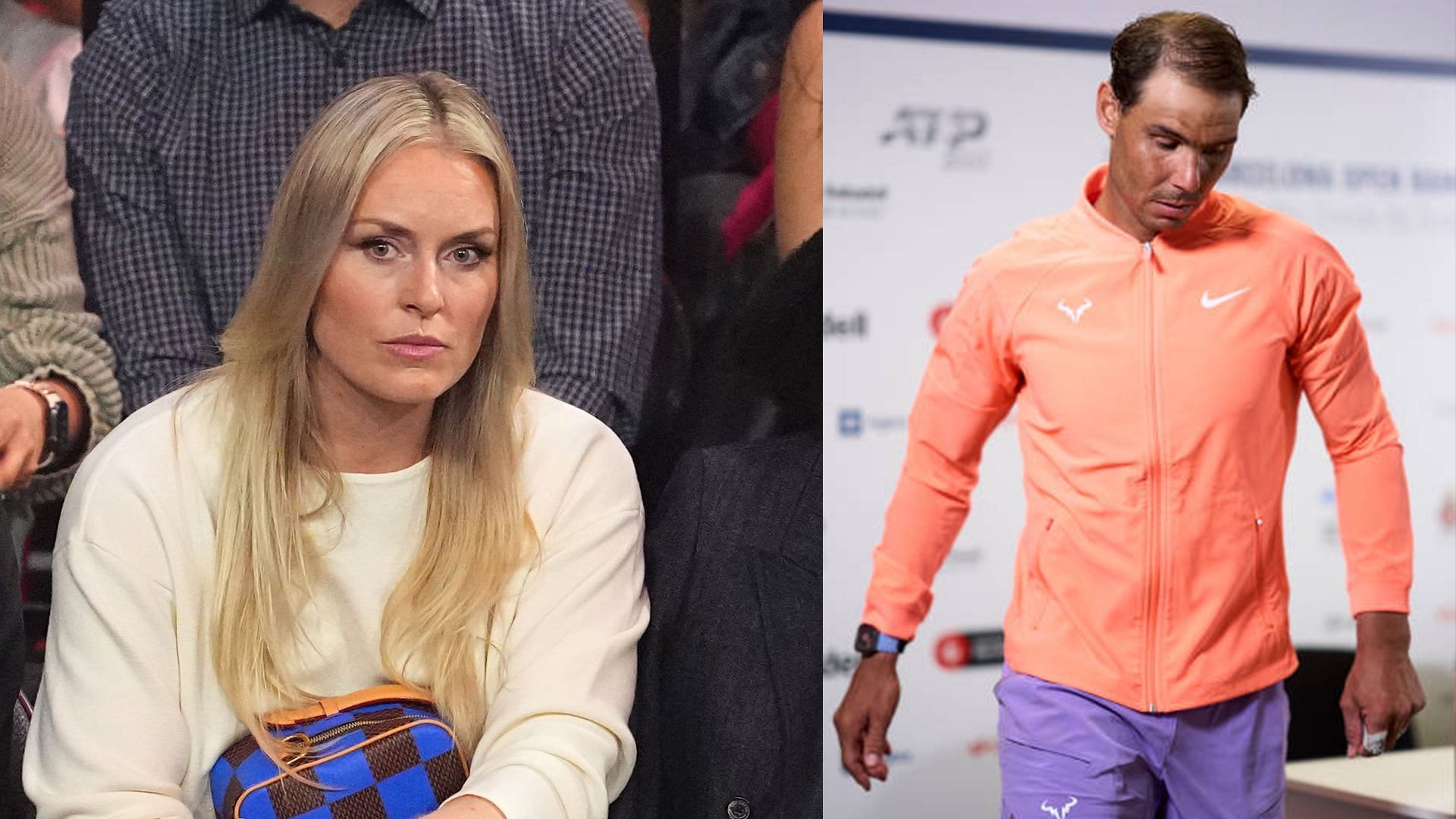 Lindsey Vonn expresses disappointment after Rafael Nadal exits Barcelona Open.