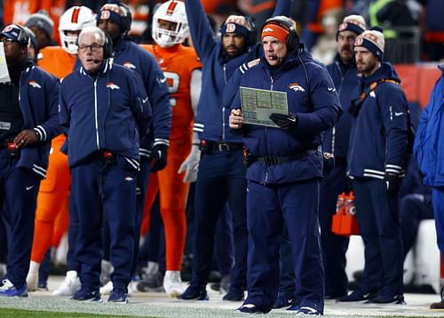 Sean Payton during New England Patriots v Denver Broncos