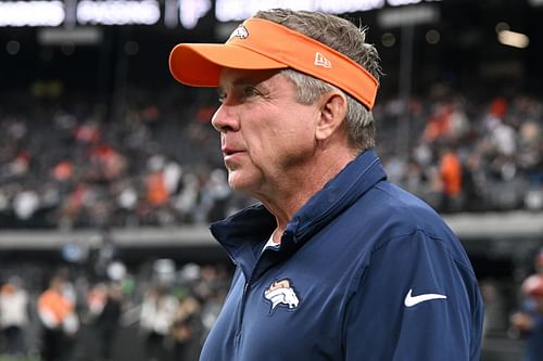 Sean Payton during the Denver Broncos v Las Vegas Raiders