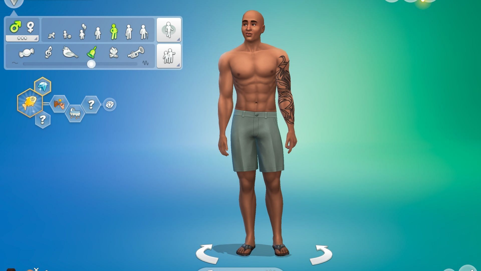 Play around with Sims in The Sims 4 CAS mode (Image via Steam)
