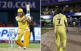 [Watch] MS Dhoni limps off the field after fiery knock in CSK vs DC match of IPL 2024