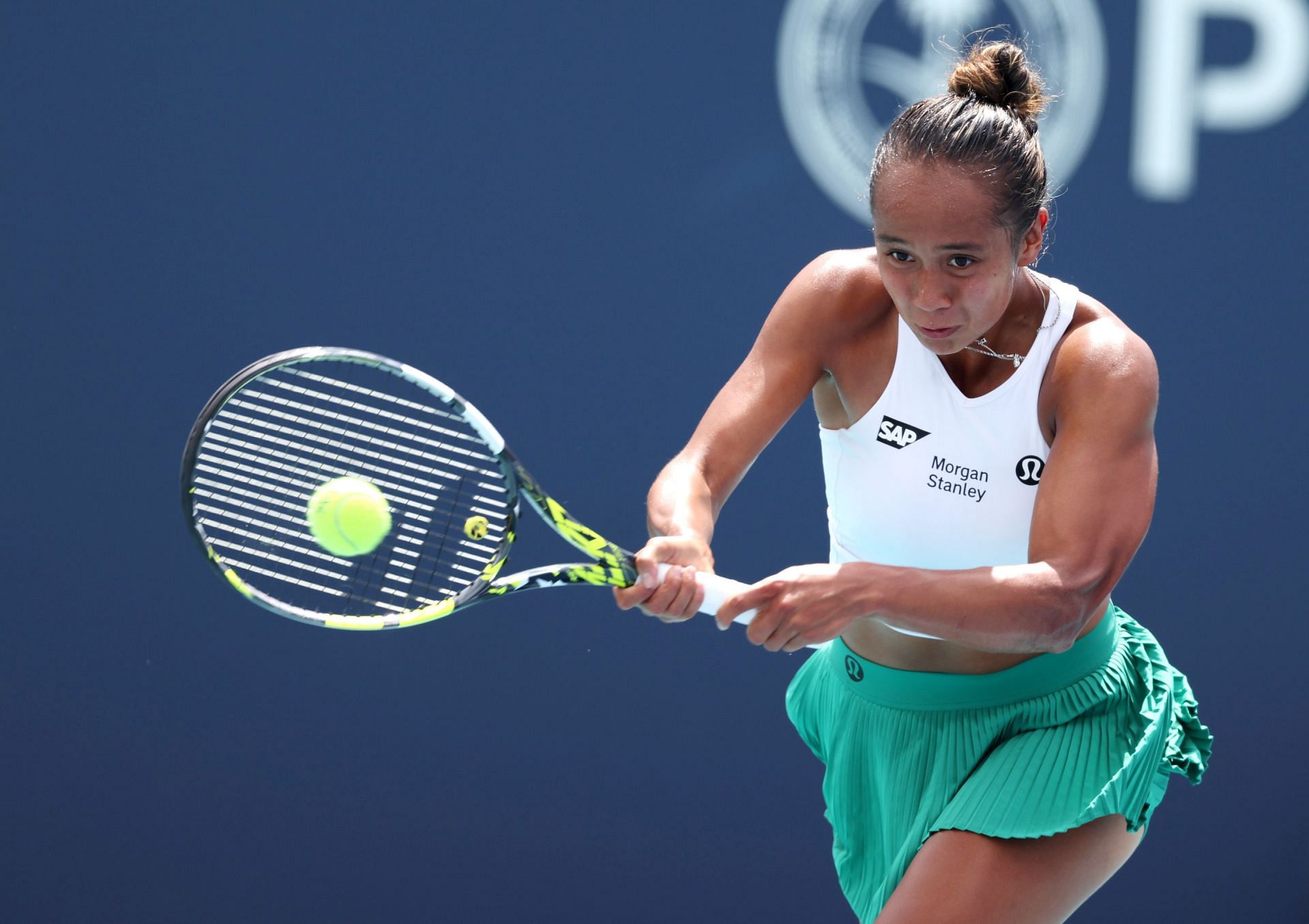 Leylah Fernandez at the 2024 Miami Open.