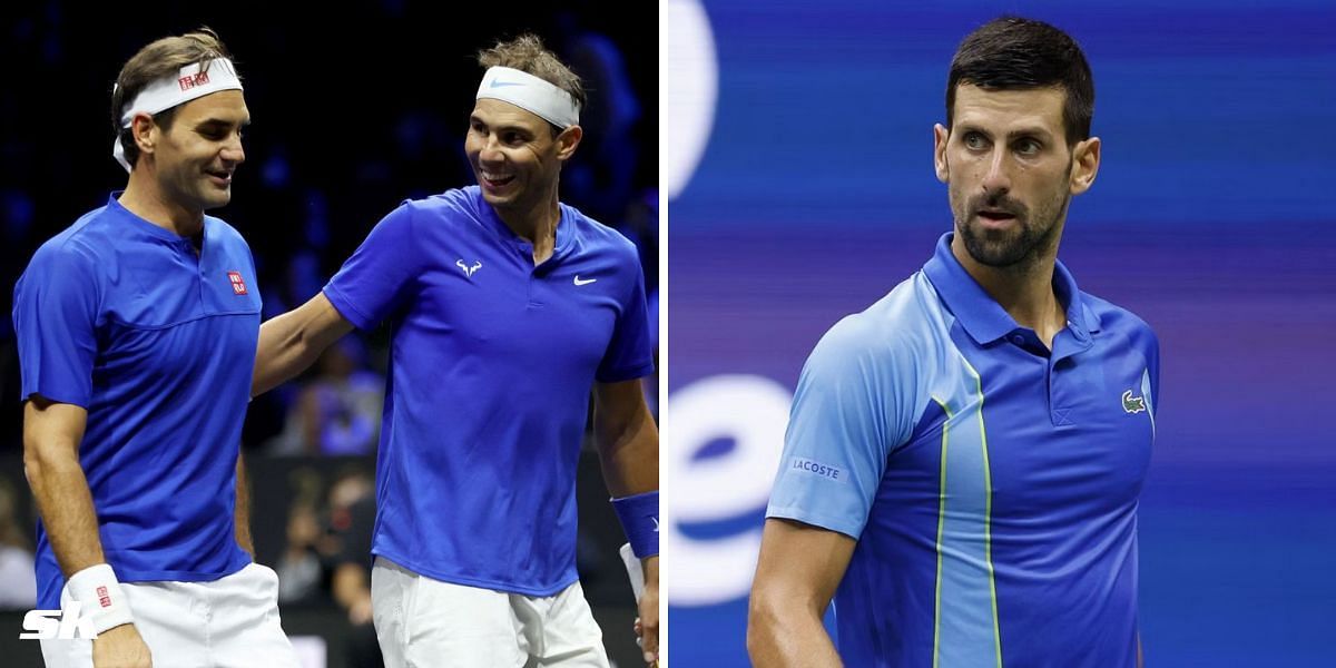 Fans reacted to Rafael Nadal-Roger Federer wallpaper replacing Novak Djokovic