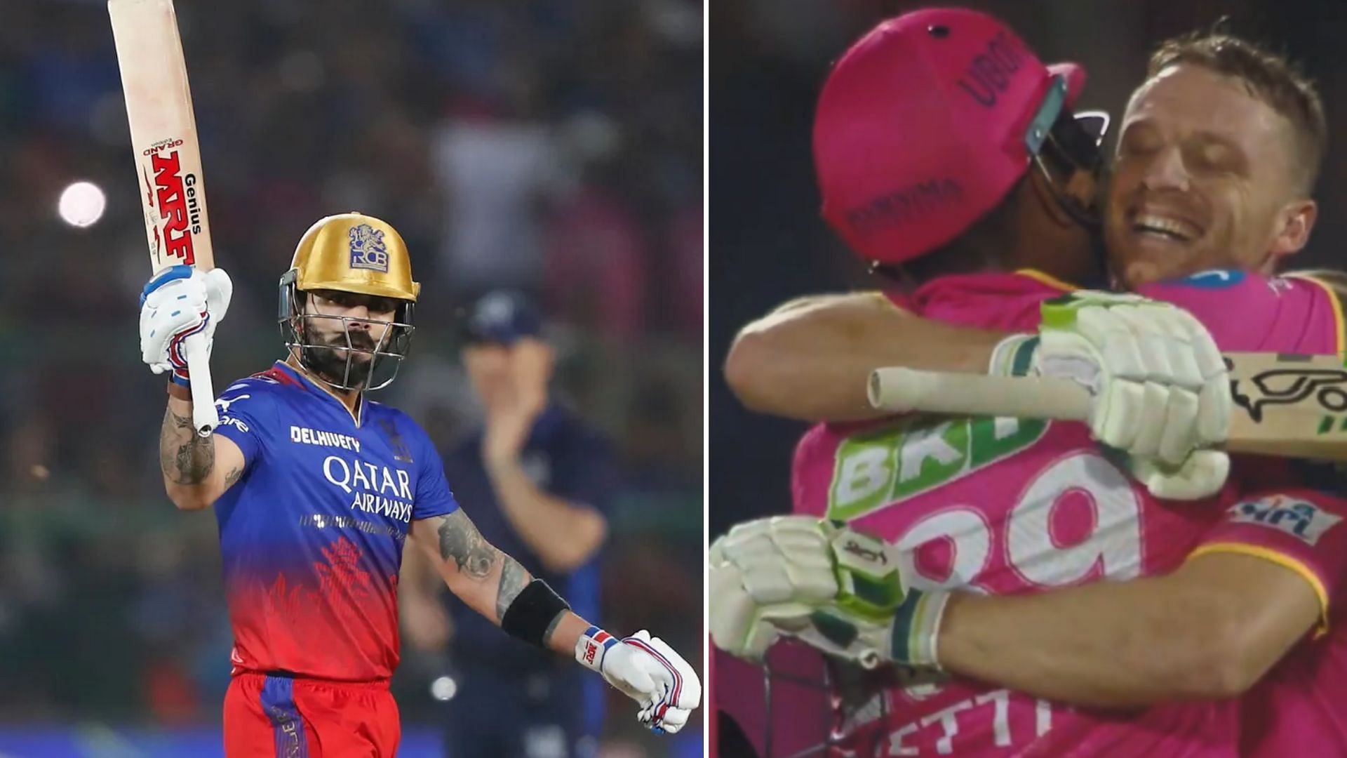 Some moments from the RR vs RCB encounter that went viral on social media