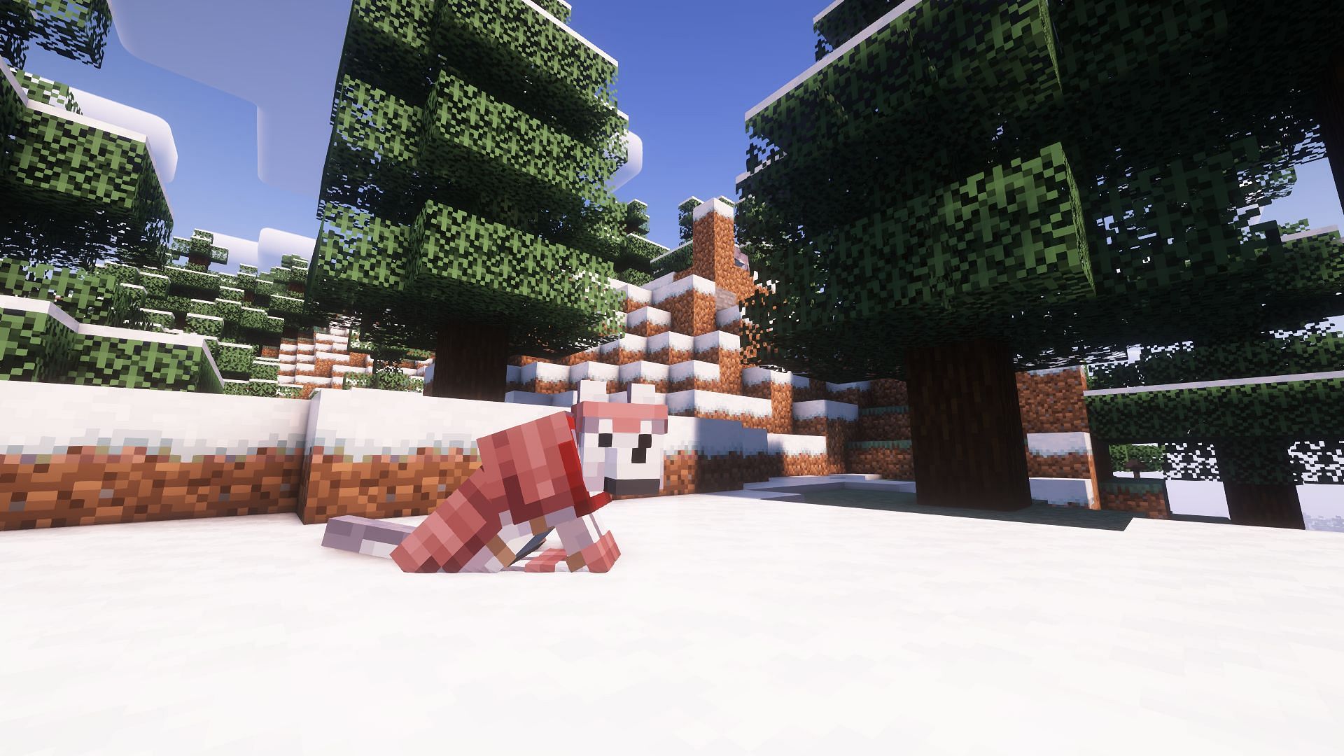 Wolf armor can protect players from all kinds of attacks coming from hostile mobs (Image via Mojang Studios)