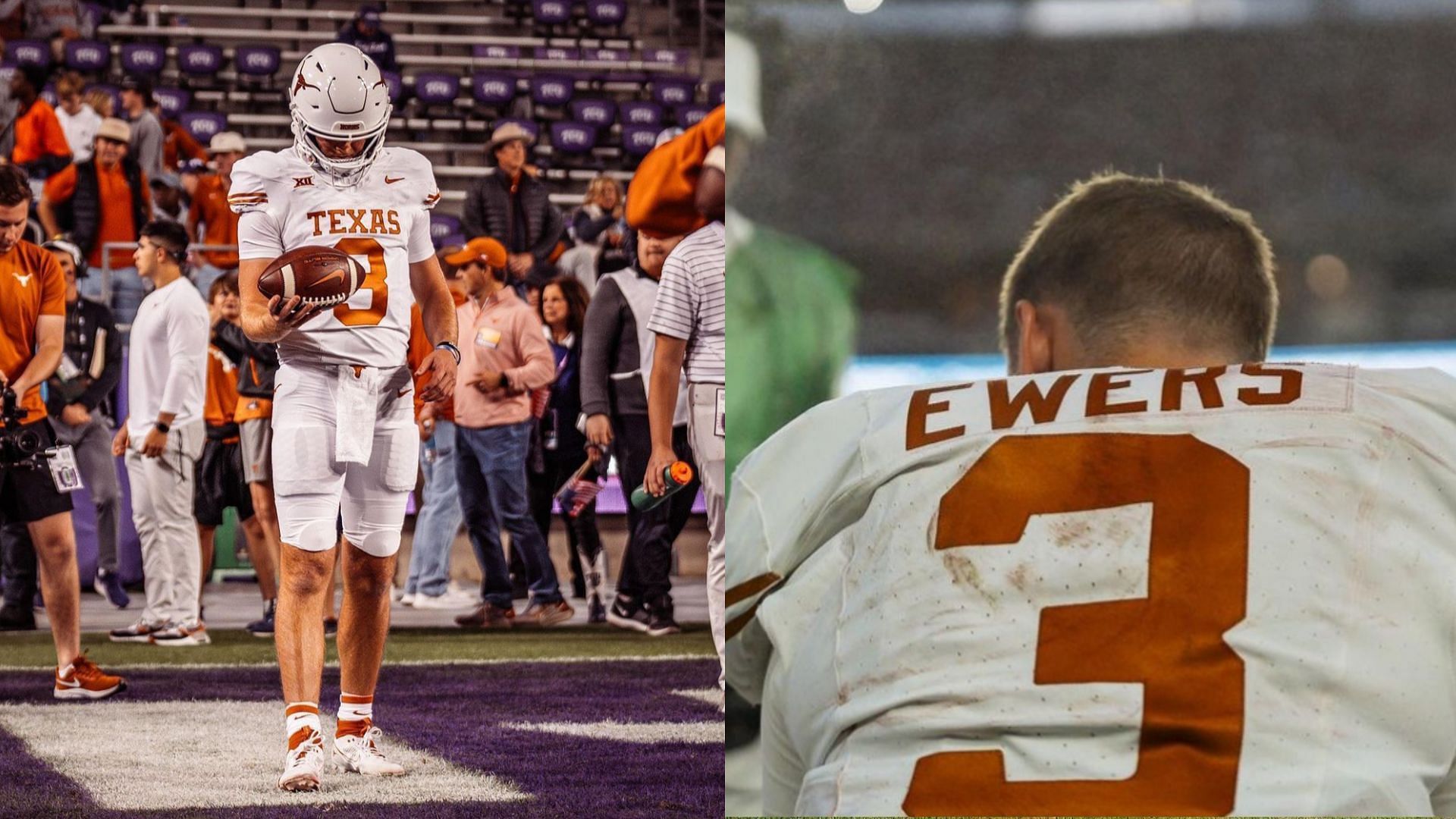 Texas Longhorns quarterback Quinn Ewers 