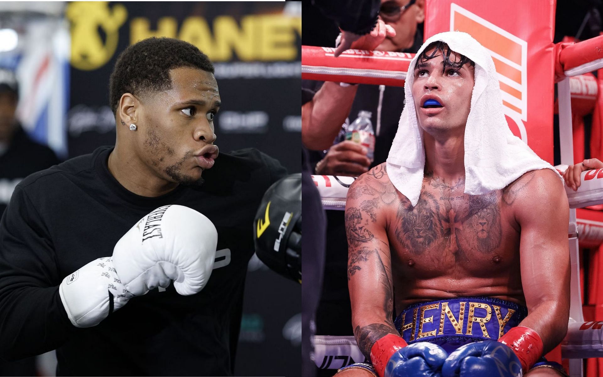 Ryan Garcia (right) predicted to quit on the stool against Devin Haney (left) [Images Courtesy: @GettyImages]