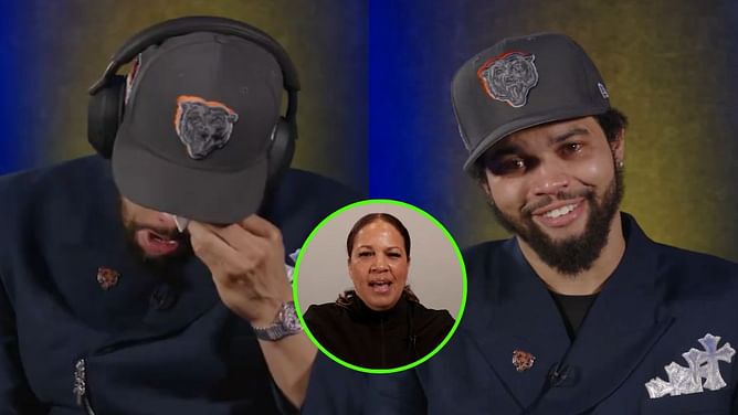 WATCH: Bears' Caleb Williams tears up as mom Dayna delivers heartfelt message during 2024 NFL Draft