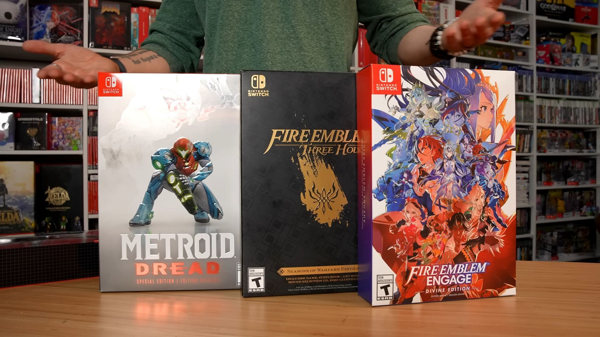 Multiple Nintendo Switch games (Image via Simple Alpaca/YouTube)