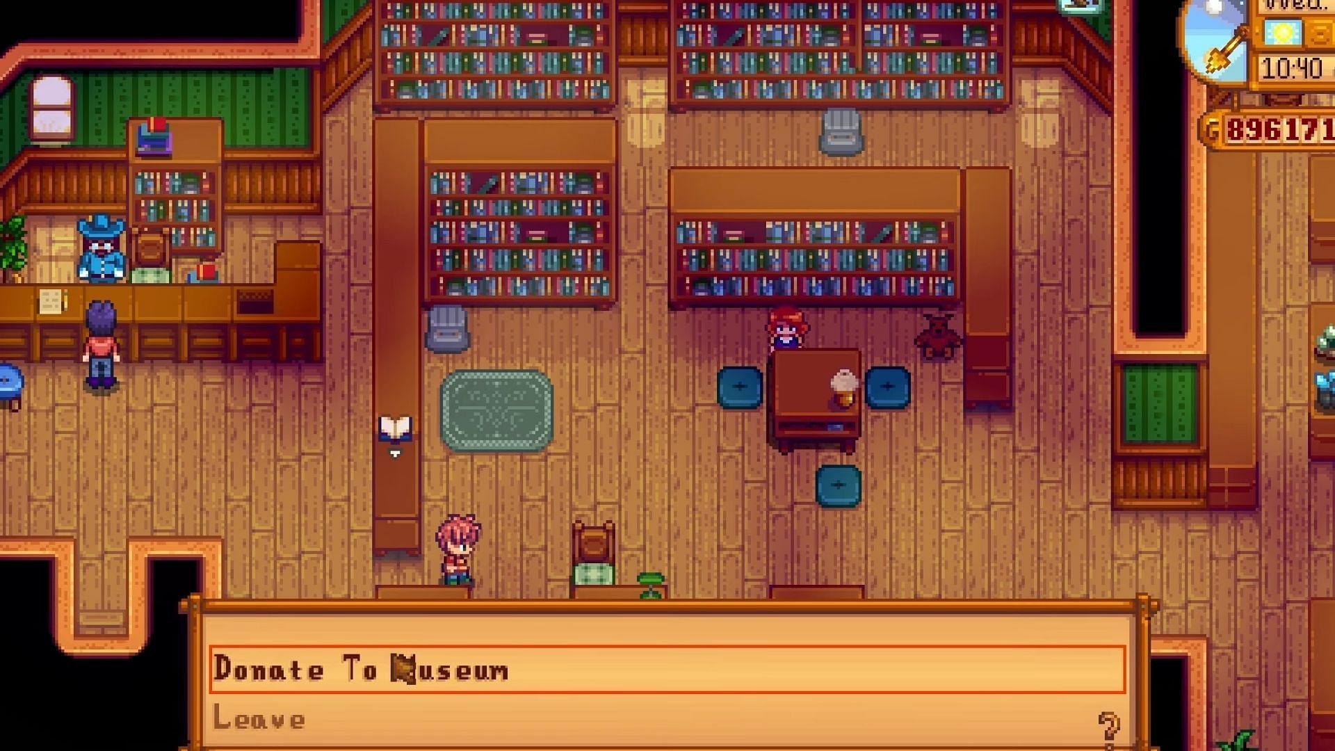 Gunther rewards players with these seeds after donating 15 artifacts to the museum (Image via ConcernedApe || YouTube/@Ubisen Games)