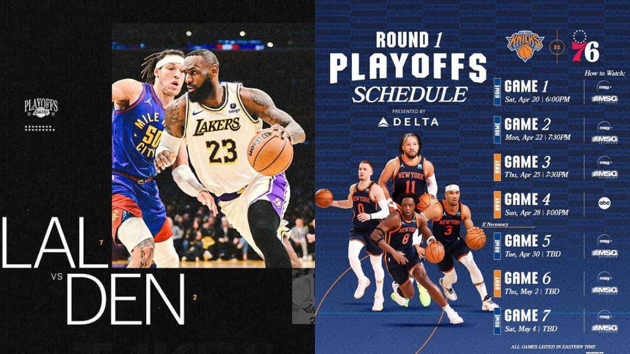 The 2024 NBA Playoffs including exciting showdowns between the No. 7 and No. 2 seeds in both conferences.
