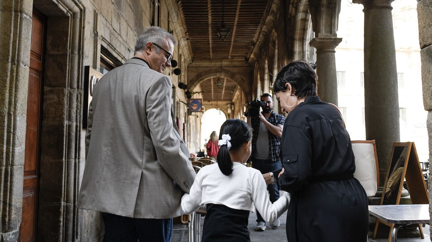 Trist&aacute;n Ulloa, Iris Wu, and Candela Pe&ntilde;a in The Asunta Case (Image via netflix.com/tudum)