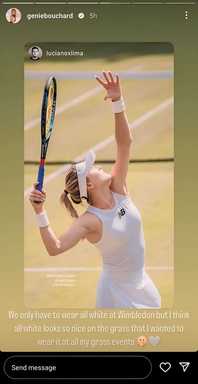 Bouchard's Instagram Story