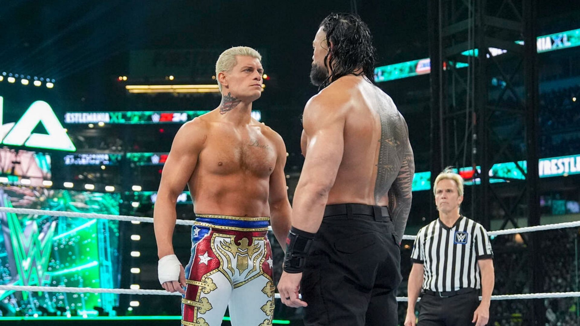 Cody Rhodes defeated Roman Reigns at WWE WrestleMania XL