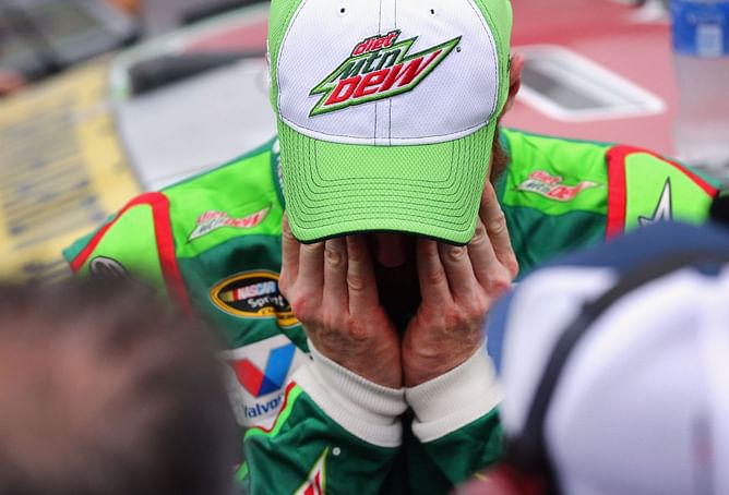 “Just real emotional”: Dale Earnhardt Jr. was left battling tears after Talladega win in 2015