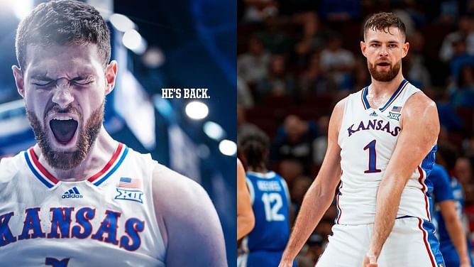 “NBA aint in the cards” “YESSIR” - College hoops fans have mixed reaction to Kansas star Hunter Dickinson’s decision to return for another year