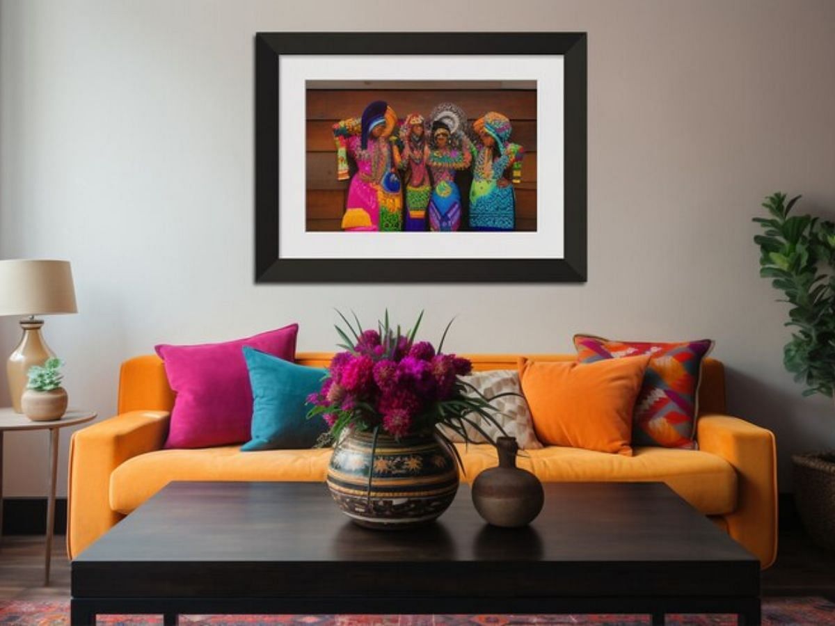 Make a statement with art to decorate the living room (Image via Freepik)