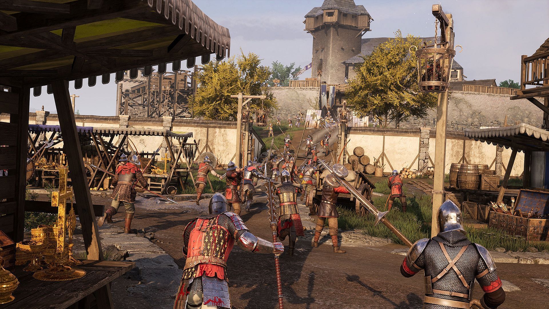 Chivalry 2 is one of the best medieval MMOs (Image via Torn Banner Studio)