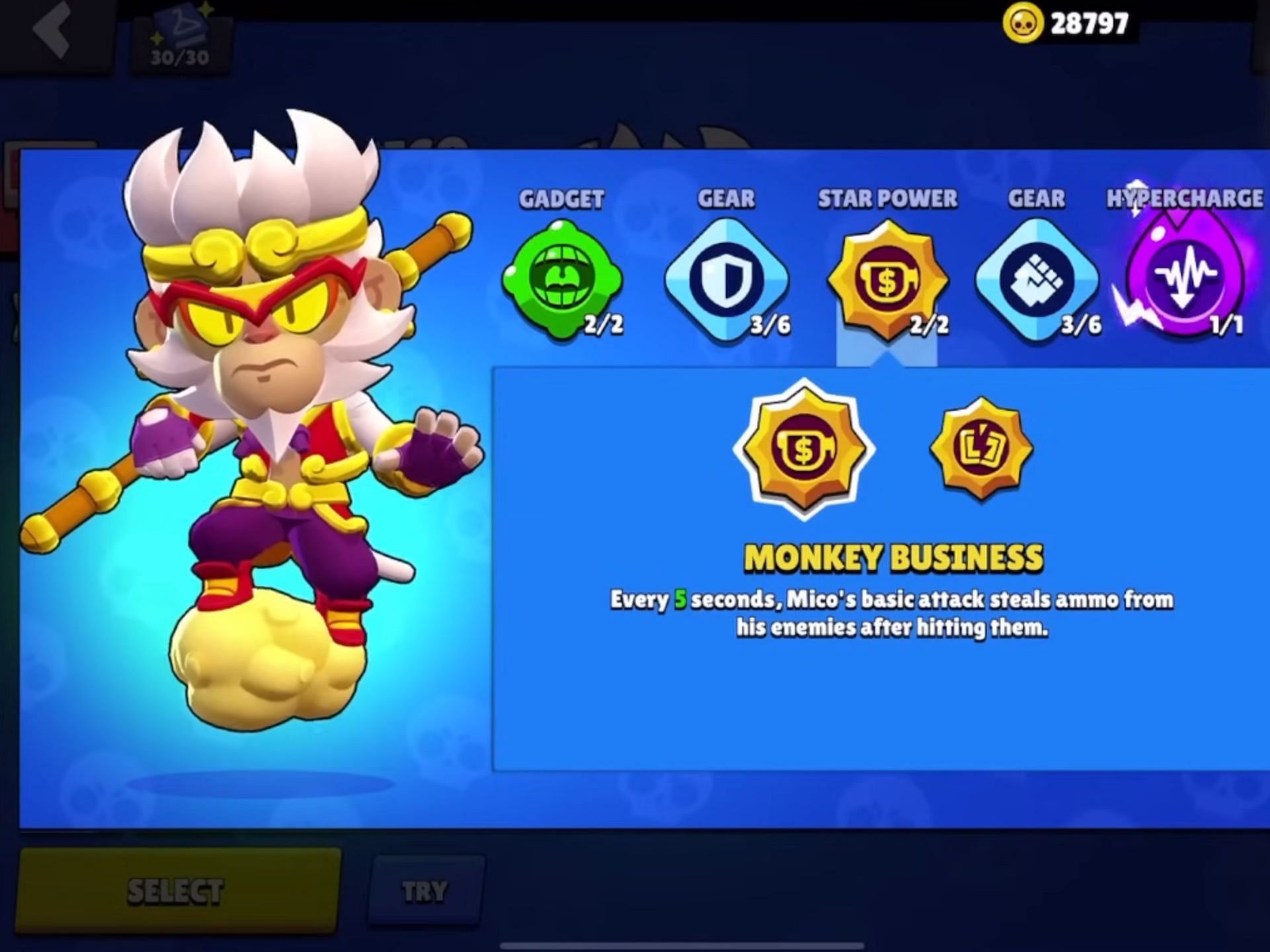 Monkey Business Star Power (Image via Supercell)