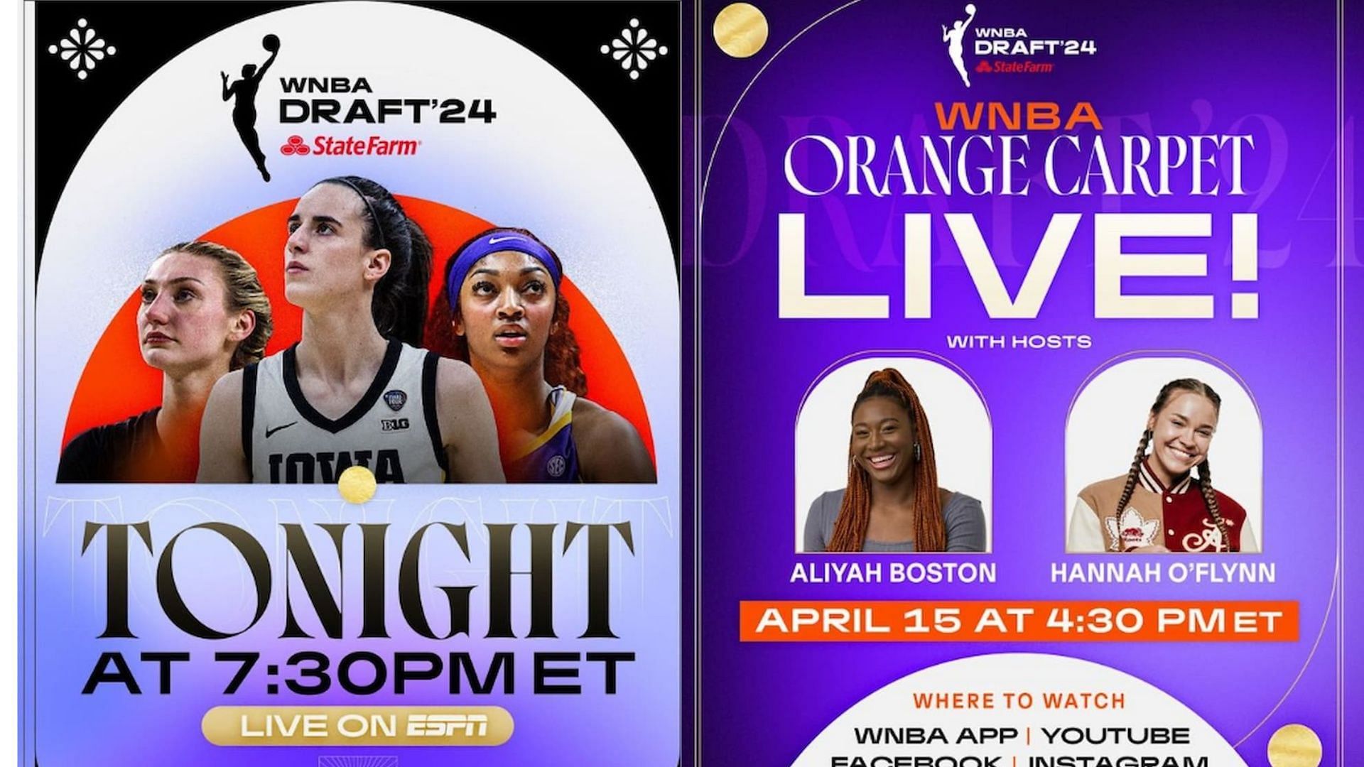 WNBA Draft 2024 Red Carpet: Time, how to watch, featured players and more