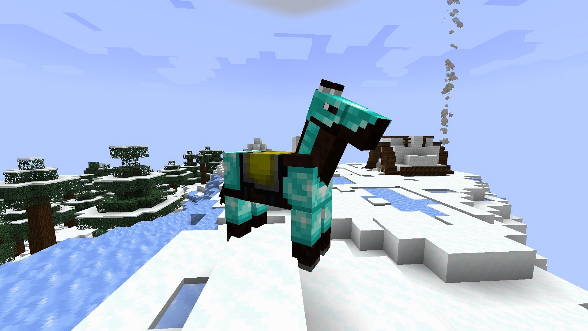 Horses are already quite advanced, they can still receive a few features (Image via Mojang Studios)