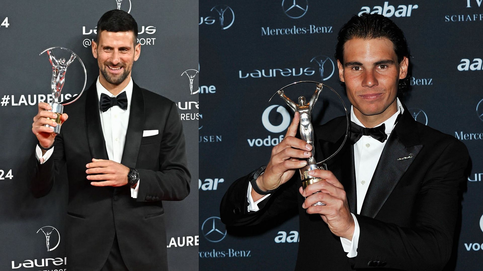 Novak Djokovic and Rafael Nadal were the big winners at the Laureus World Sports Awards