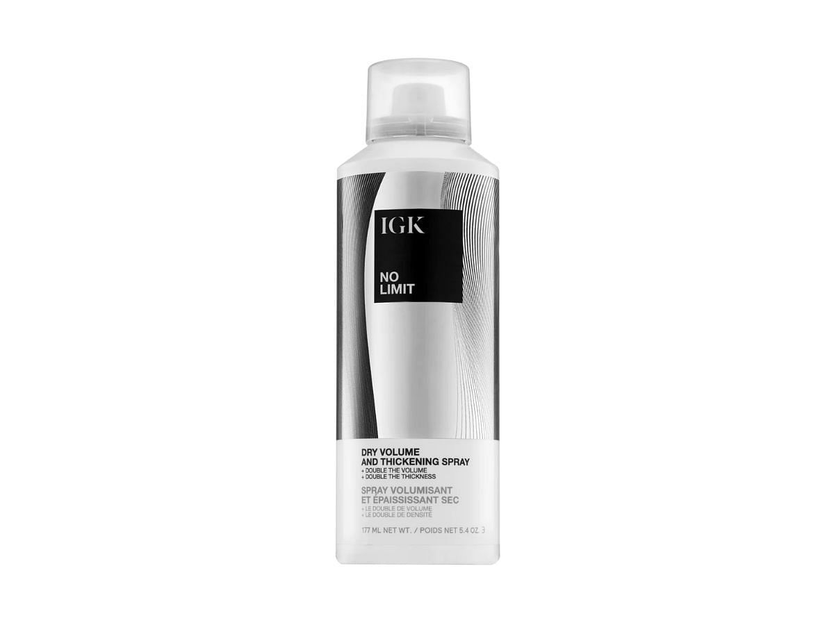 IGK No limit dry volume and thickening spray (Image via IGK)