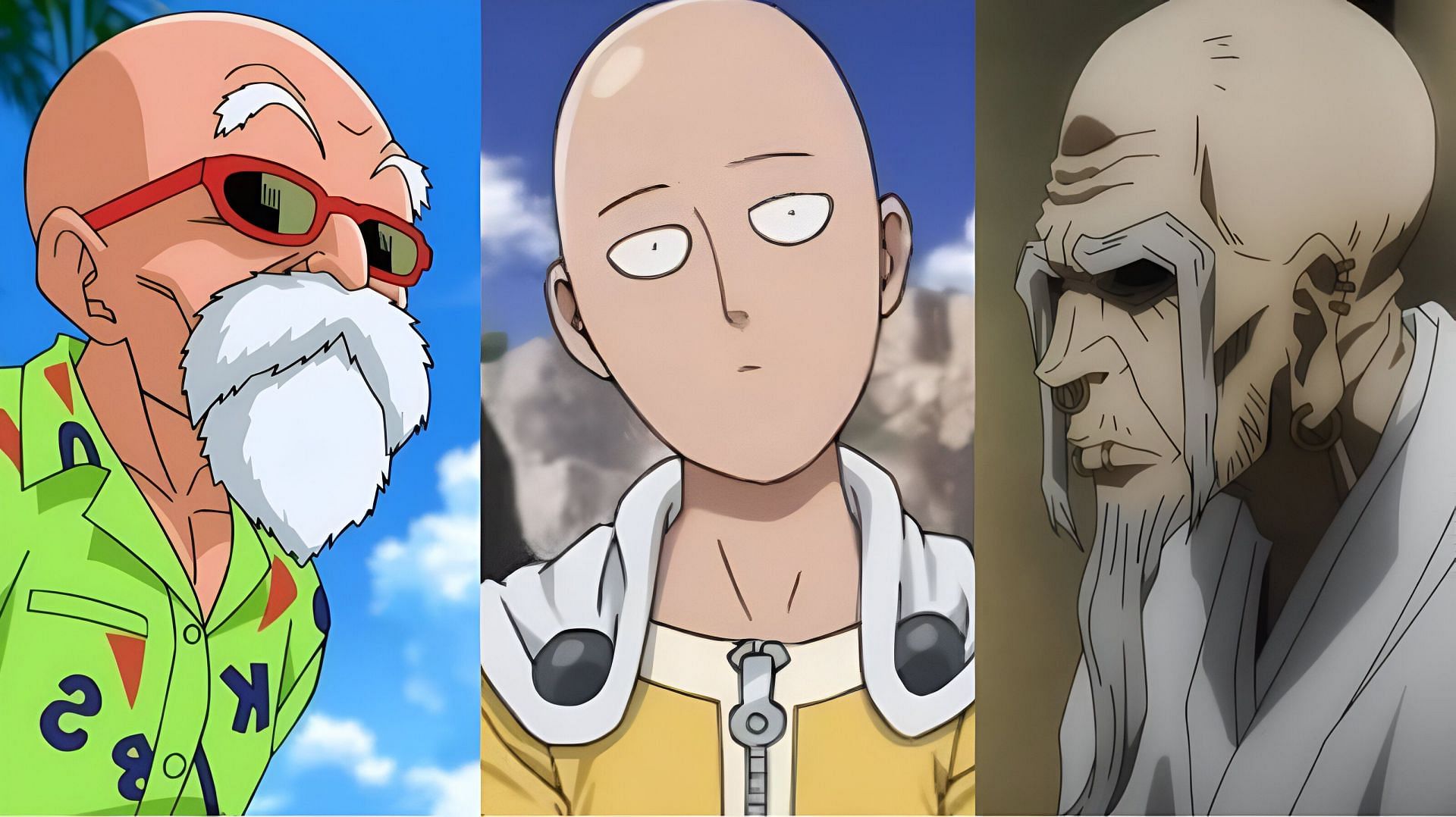 10 bald anime characters like Saitama, ranked by popularity (Image via Toei Animation, Madhouse, &amp; MAPPA)