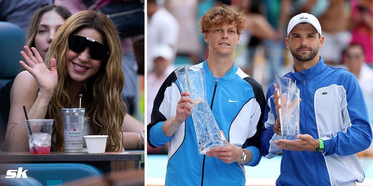 Shakira at Grigor Dimitrov and Jannik Sinner