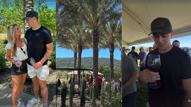 Brock Bowers heads to Napa Valley with girlfriend Cameron Rose Newell as TE braces himself for 2024 NFL Draft