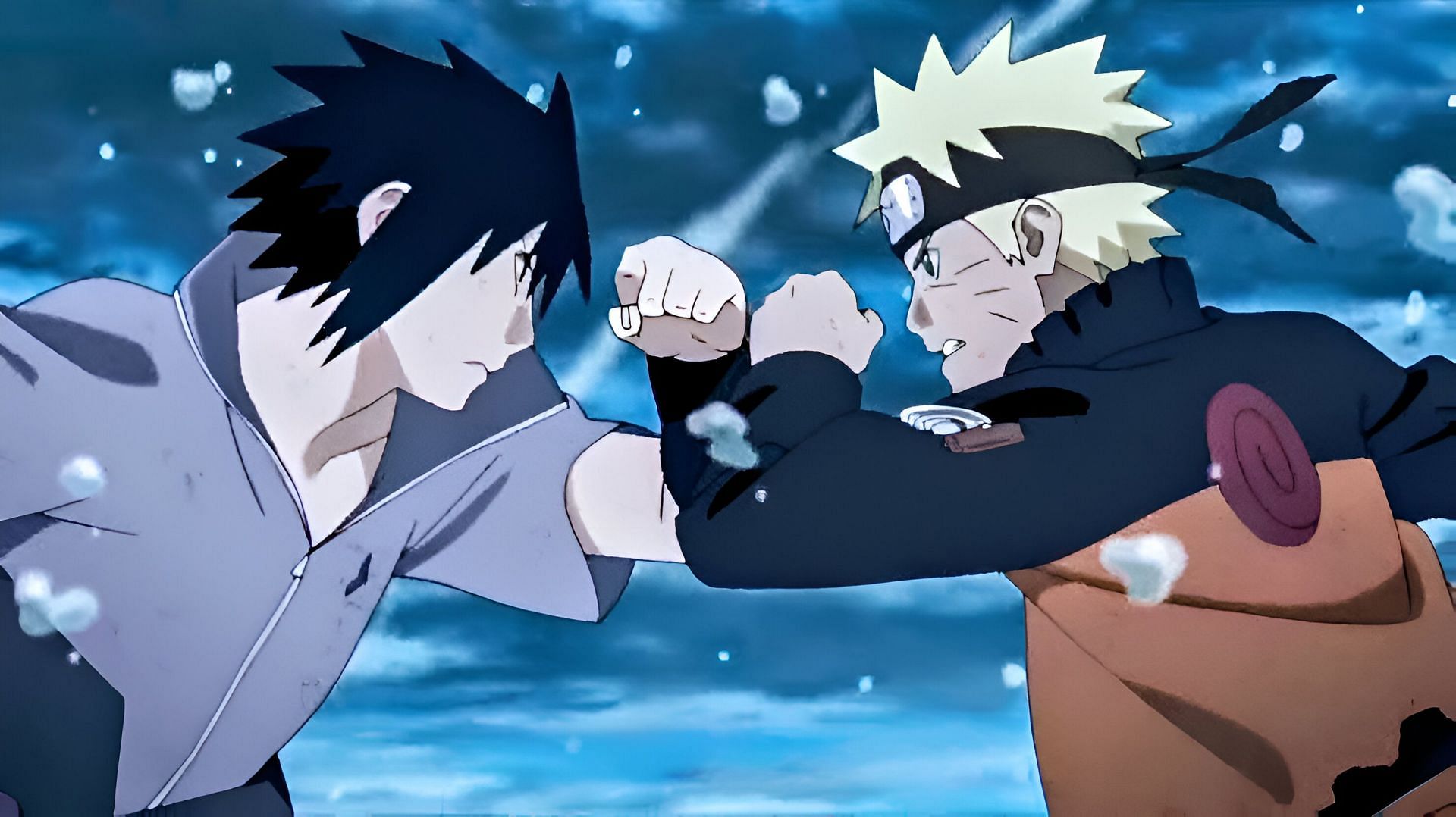 Sasuke (left) and the protagonist (right) as seen in the anime (Image via Studio Pierrot)