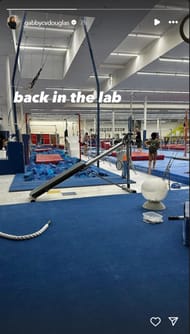 Gabby Douglas starts training for the U.S Classic