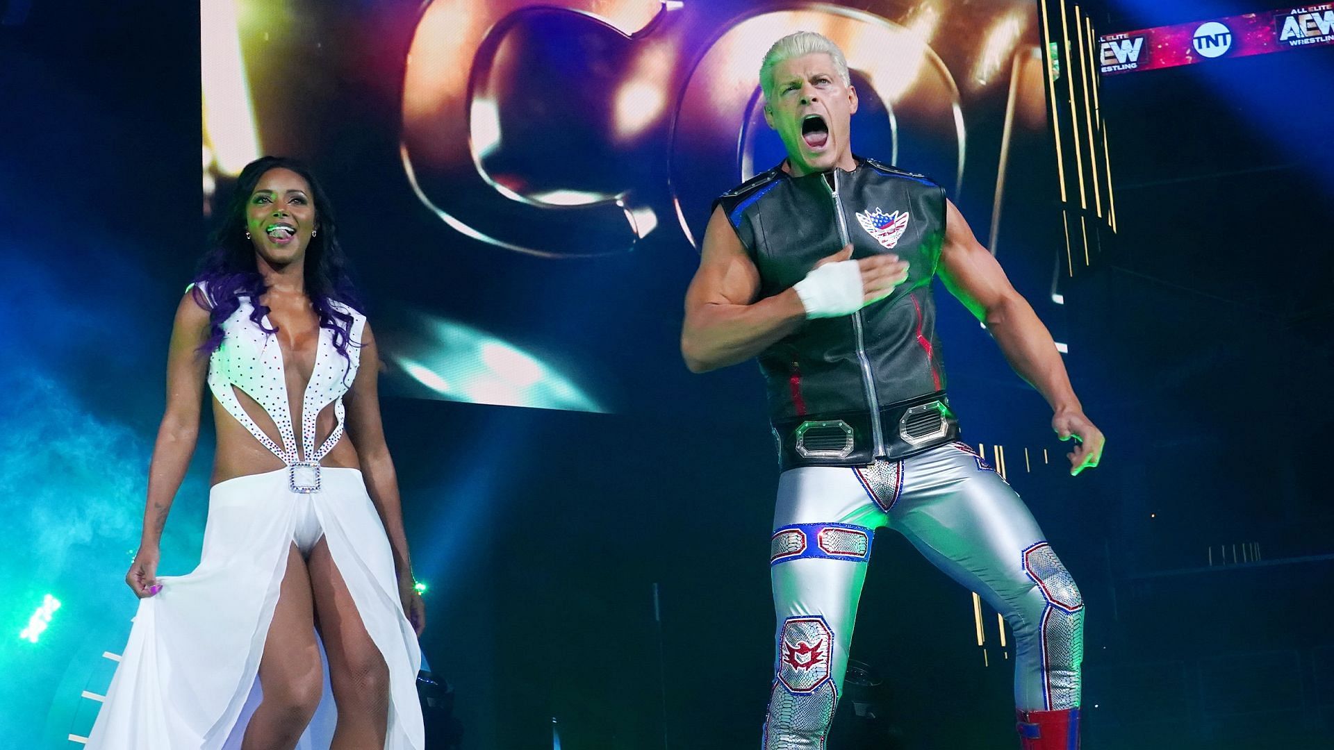 Cody and Brandi make their entrance on AEW Dynamite (image credit: All Elite Wrestling)