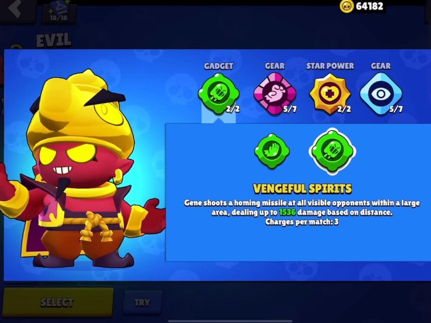 Vengeful Spirits Gadget (Image via Supercell)