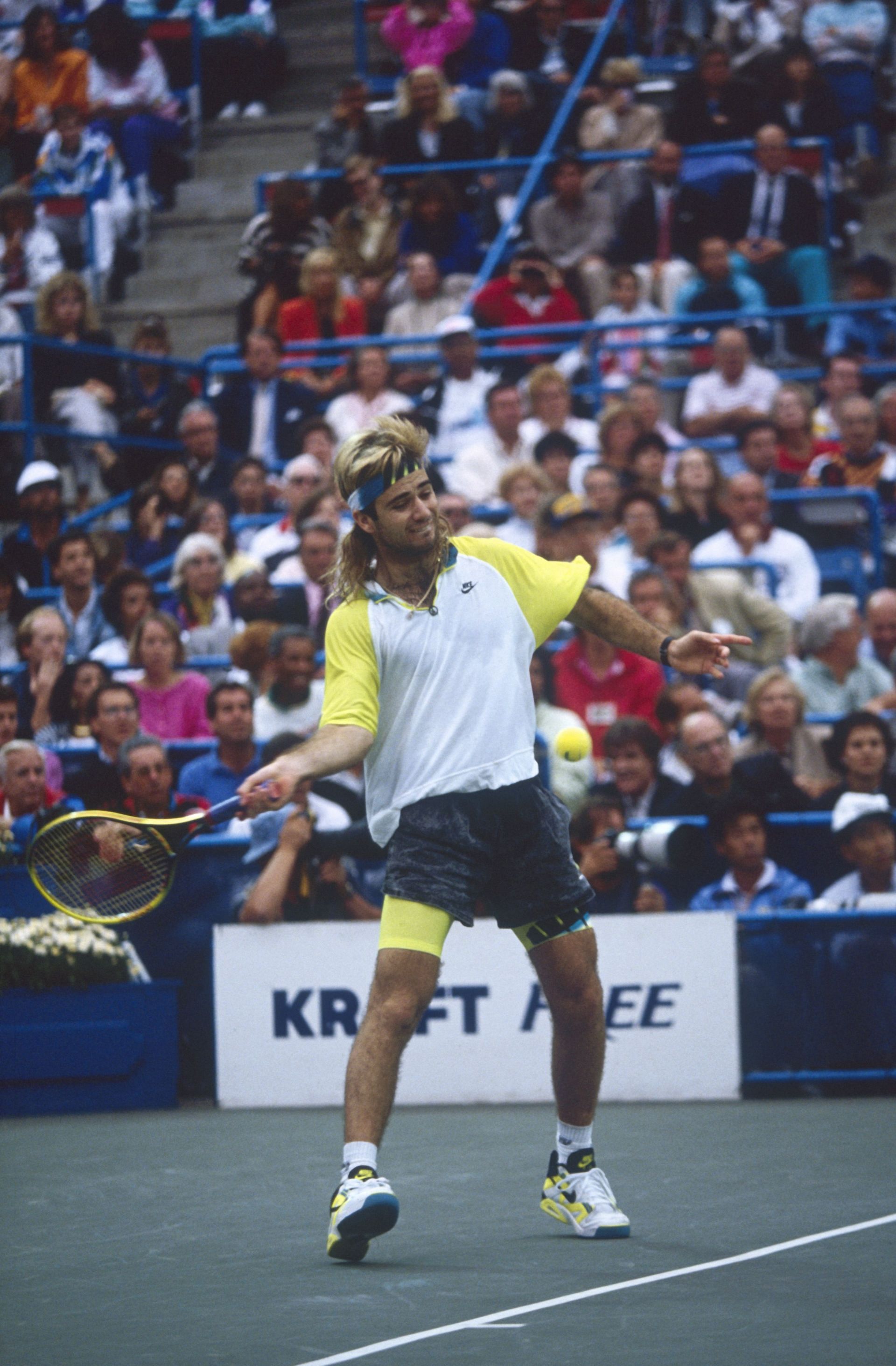 Andre Agassi at the 1990 U.S Open