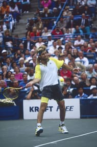 Andre Agassi at the 1990 U.S Open