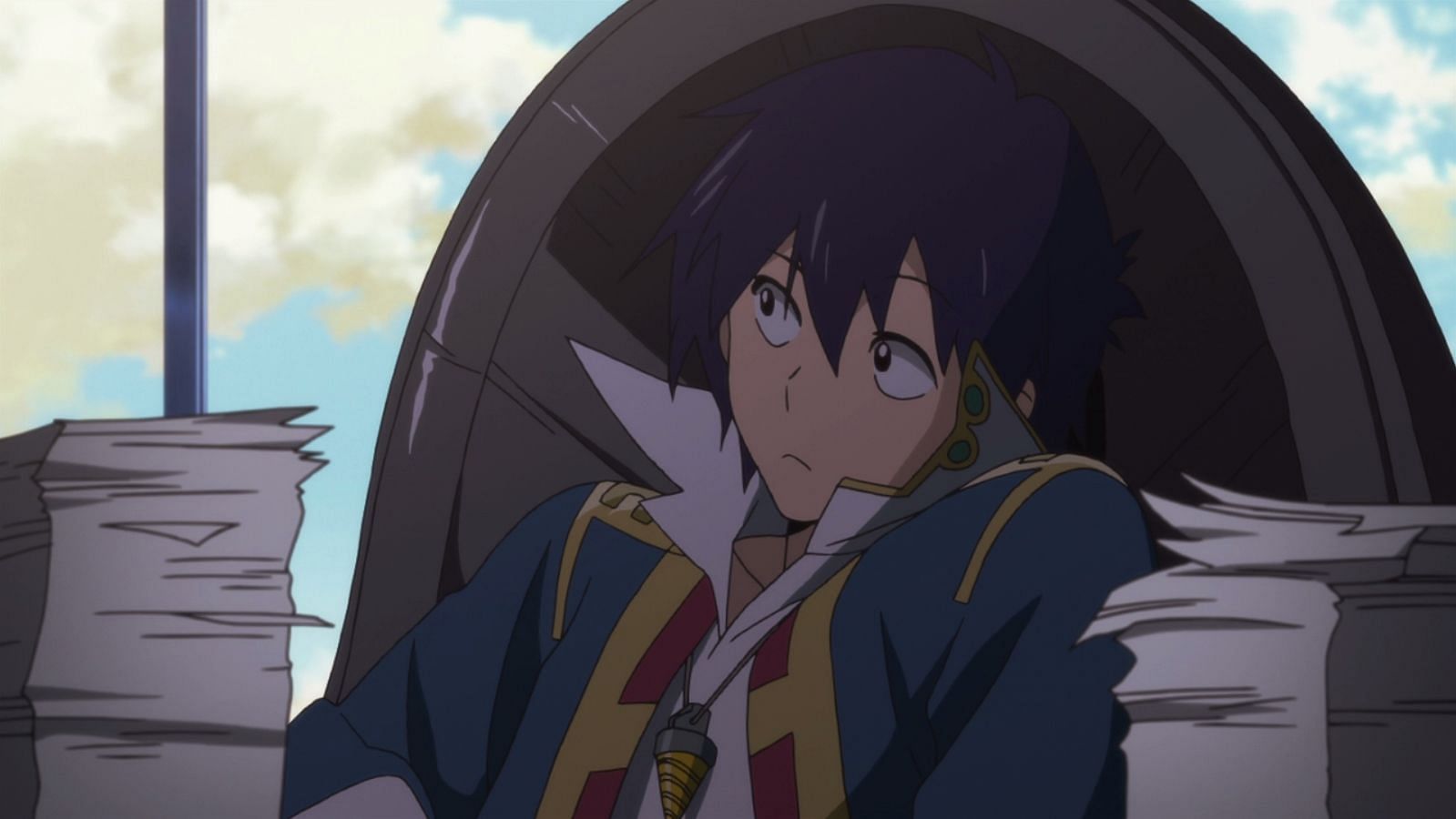 Simon as seen in the anime series (Image via Gainax)