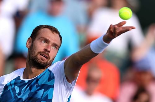 Safiullin at the BNP Paribas Open 2024 - Day 5