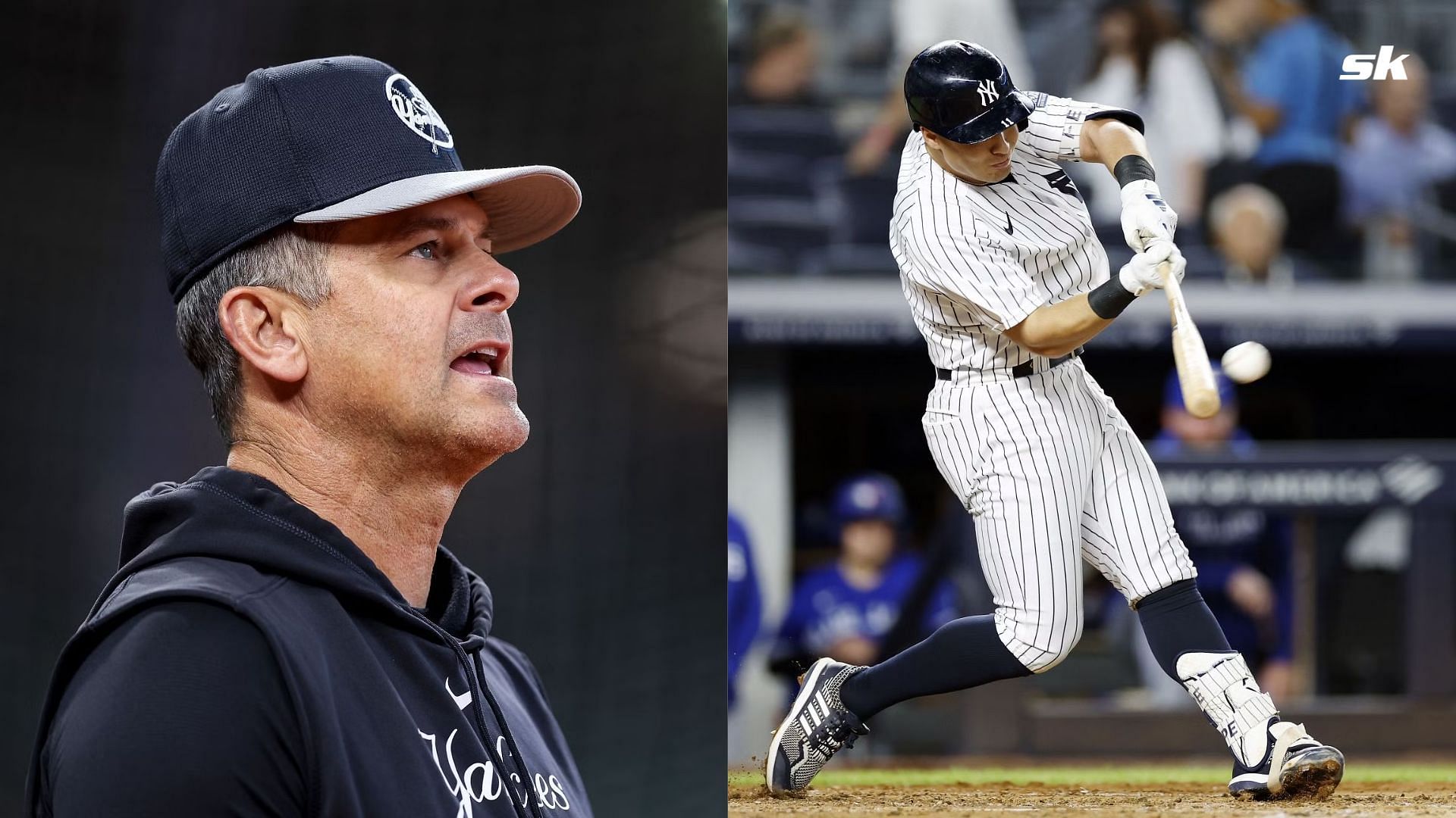 New York Yankees Manager Aaron Boone &amp; Slugger Anthony Volpe