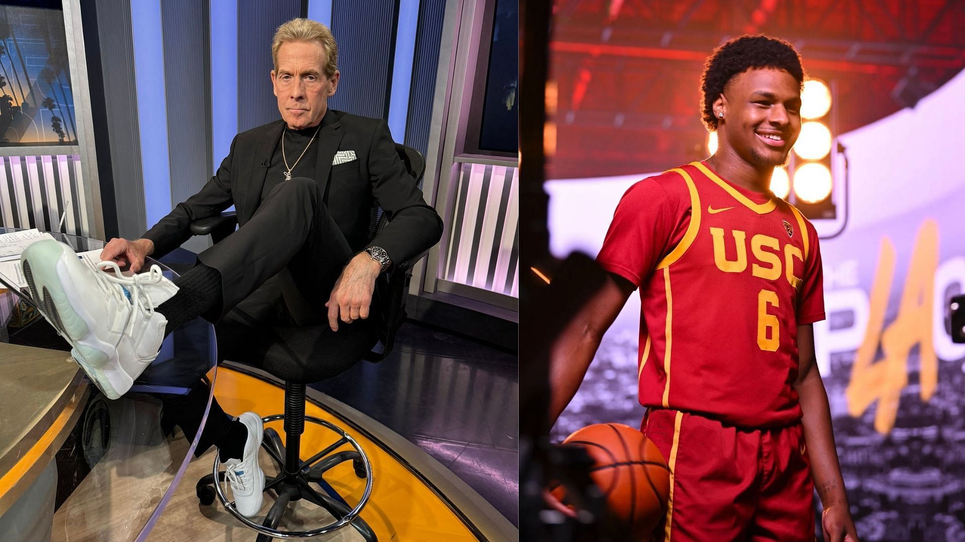 Skip Bayless has spoken about the potential location of Bronny James next season
