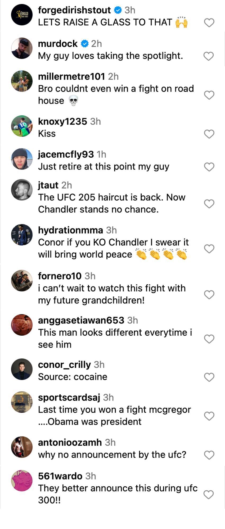 Fans react to Conor McGregor&#039;s Instagram post [via @thenotoriousmma on Instagram]