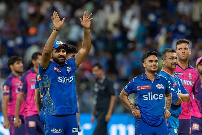 What happened the last time RR played MI at the Wankhede Stadium in Mumbai?