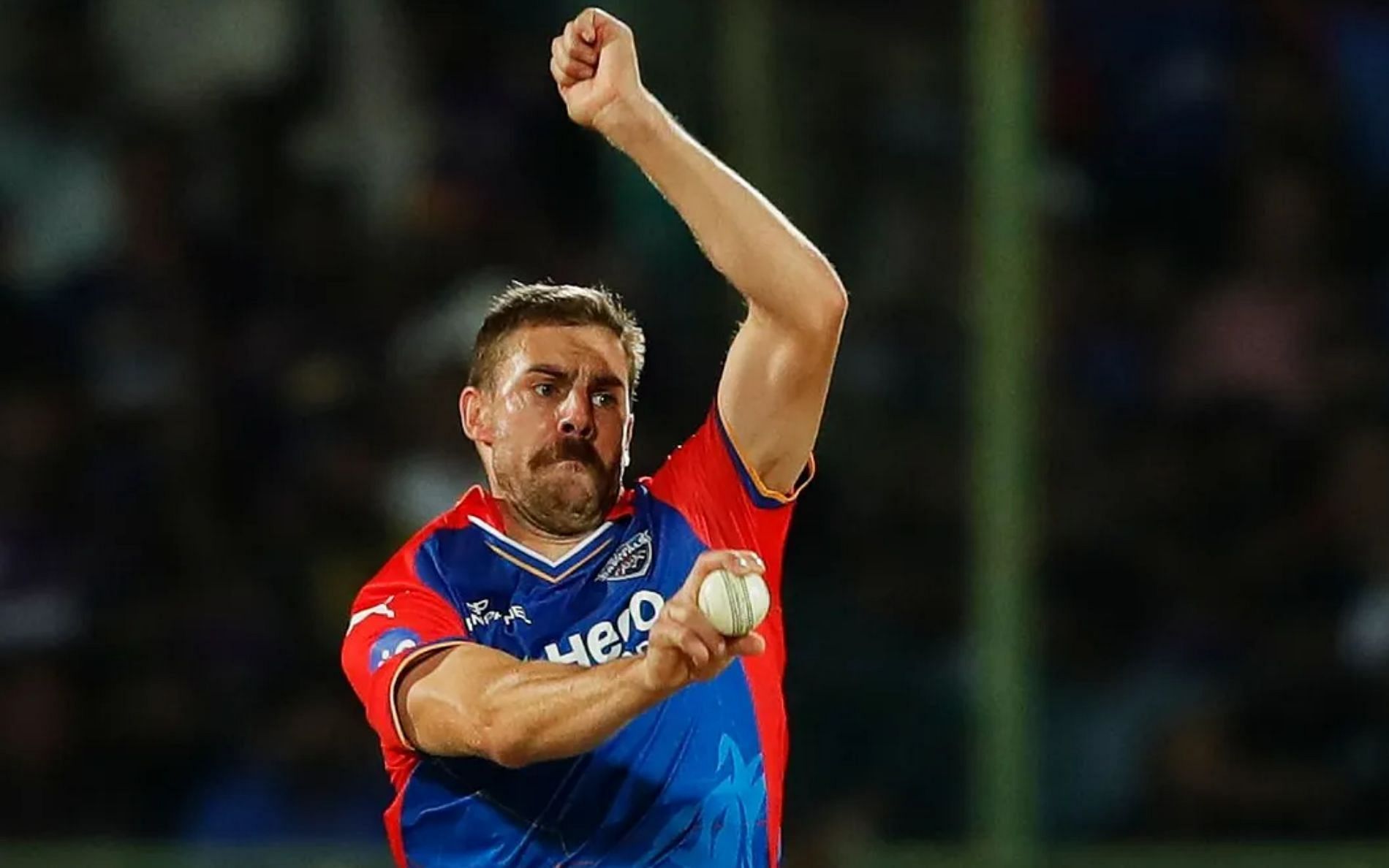 Anrich Nortje has struggled to make an impact. (Pic: BCCI/ iplt20.com)