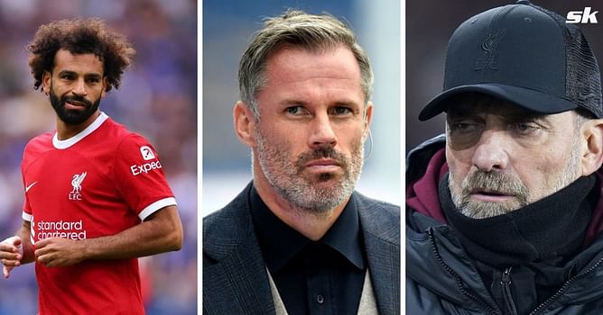 Jamie Carragher gives his take on verbal altercation between Jurgen Klopp and Mo Salah in Liverpool's 2-2 draw against West Ham