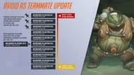 New revamped avoid list revealed in Overwatch 2 Developer Update (Image via PlayOverwatch/YouTube)