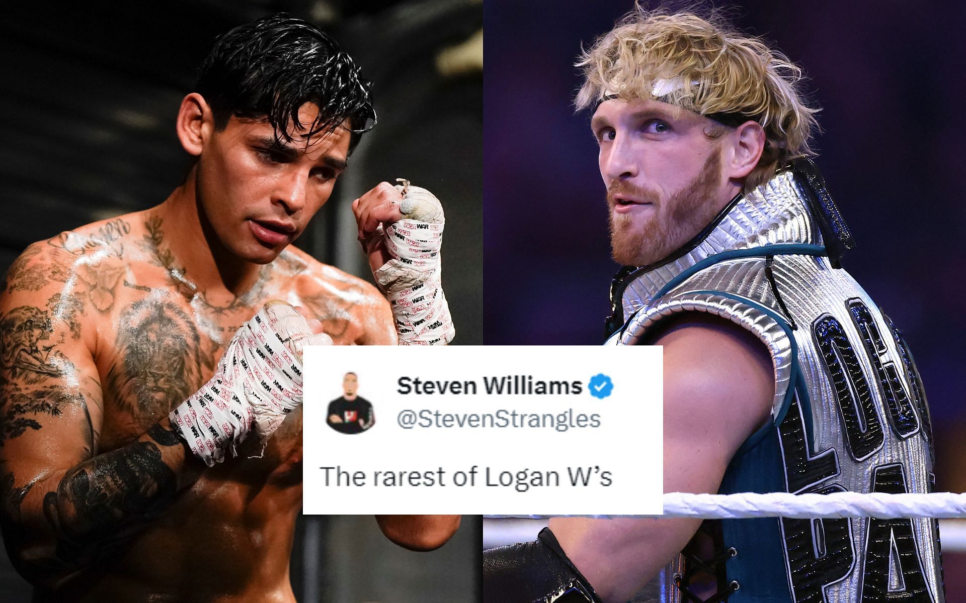 Ryan Garcia (left) is one of the most popular boxers in the world today, whereas Logan Paul (right) is a famous influencer and WWE superstar [Images courtesy: Getty Images]