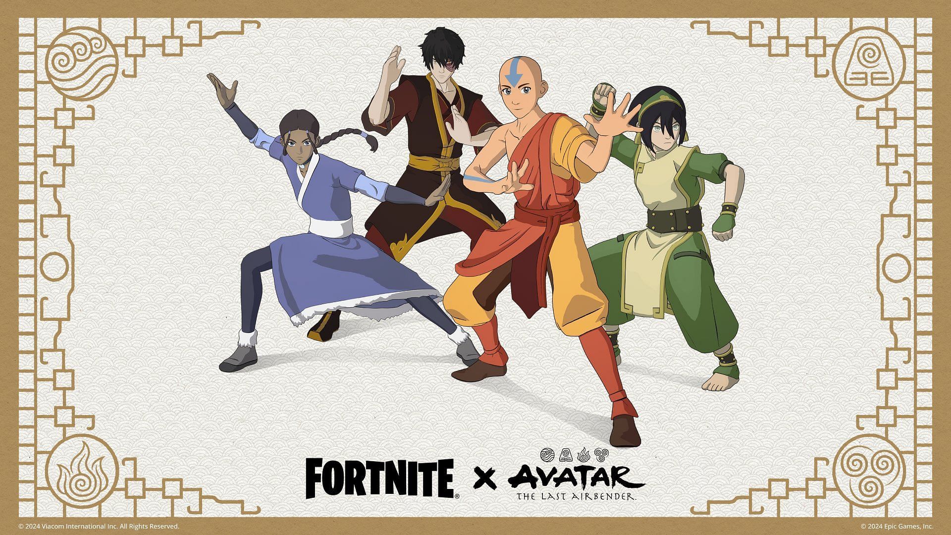 Fortnite Avatar The Last Airbender Elements gameplay trailer breakdown