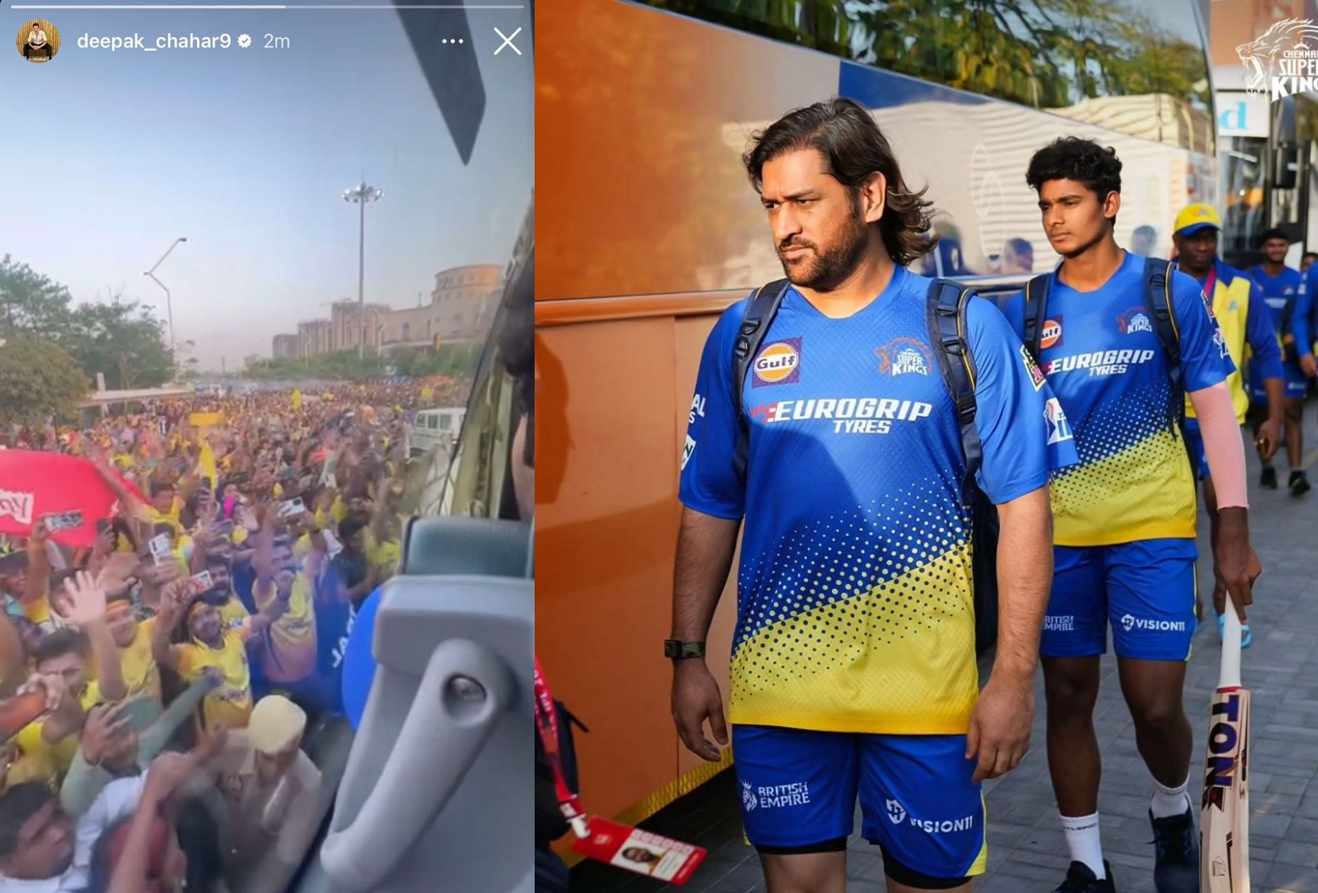 Lucknow fans welcome MS Dhoni and CSK warmly ahead of IPL 2024 match on Friday. 