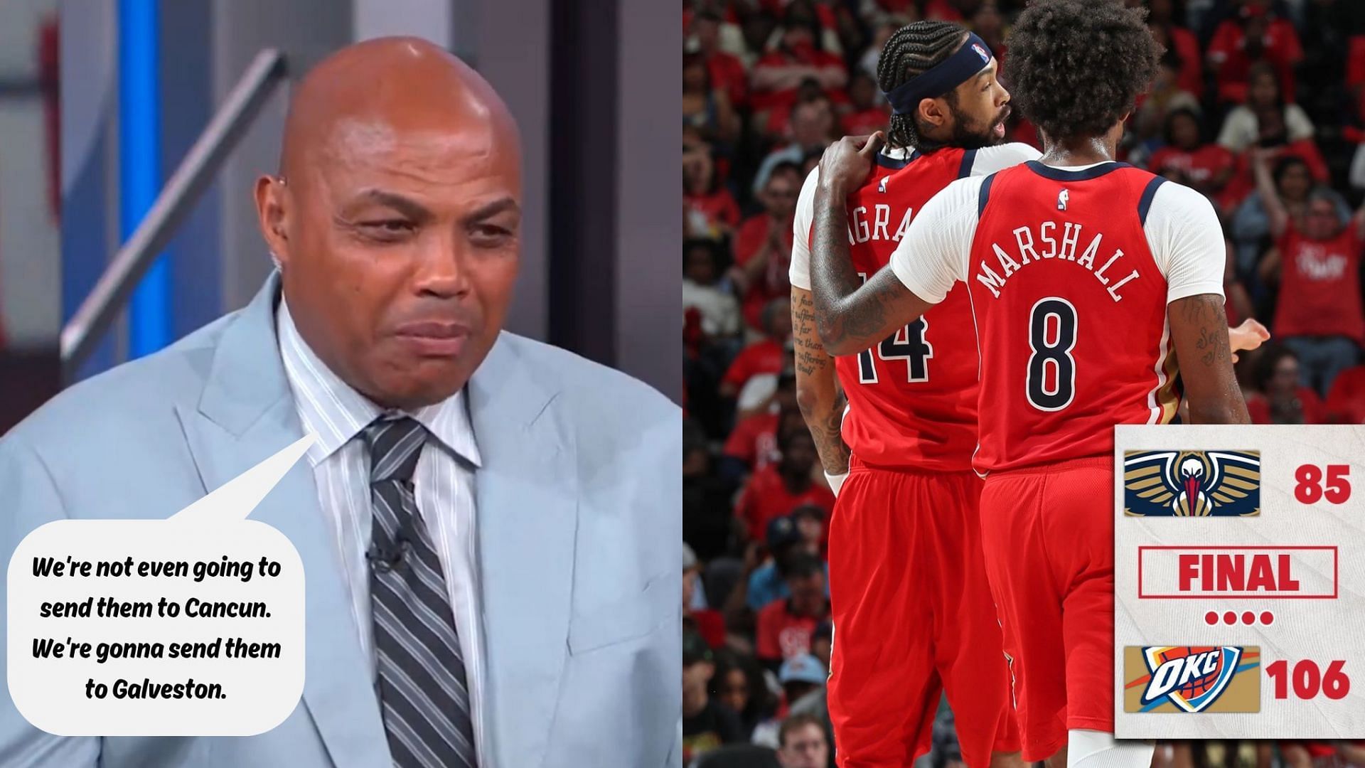 Charles Barkley says Pelicans pack up and go to Galveston, Texas 